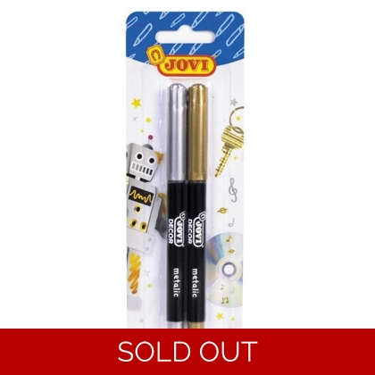 JOVIDECOR METALIC MARKER BLISTER GOLD & SILVER